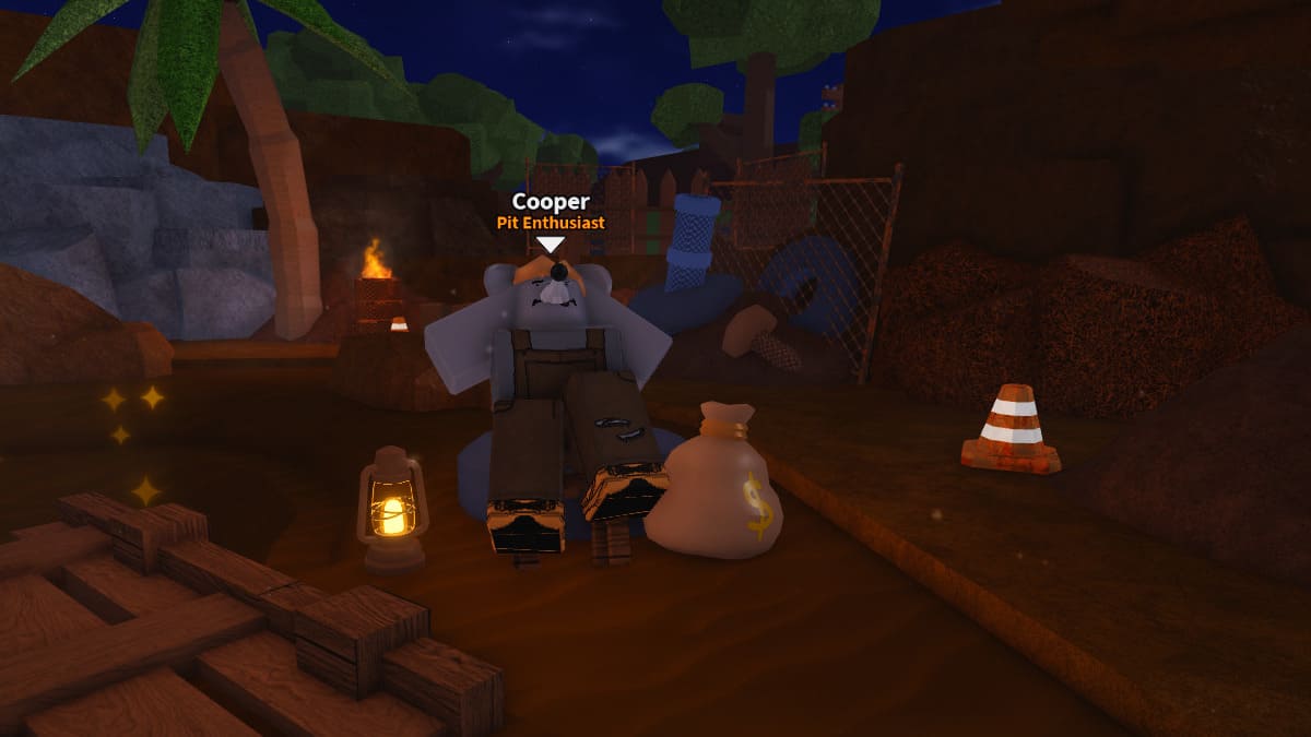 Cooper, PNJ passionné de Pit dans Dig It Roblox