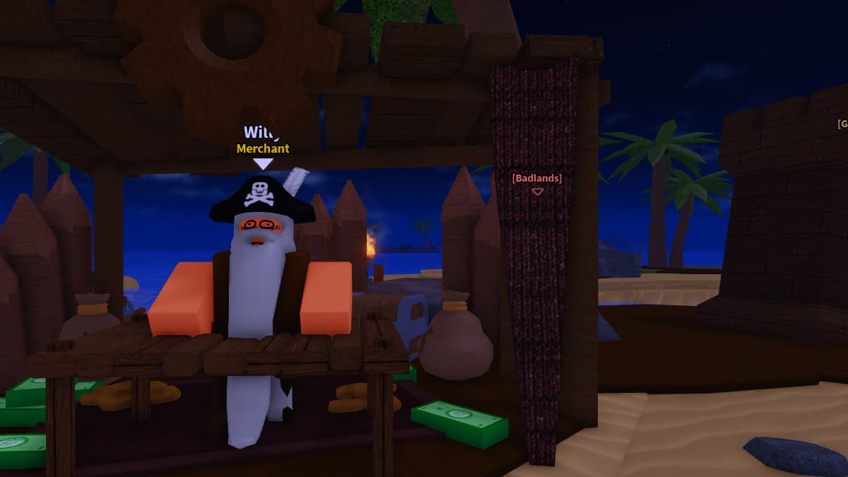 Willy, PNJ marchand dans Dig It Roblox