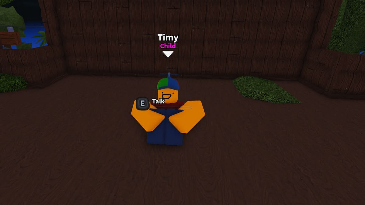 Timy, enfant PNJ dans Dig It Roblox