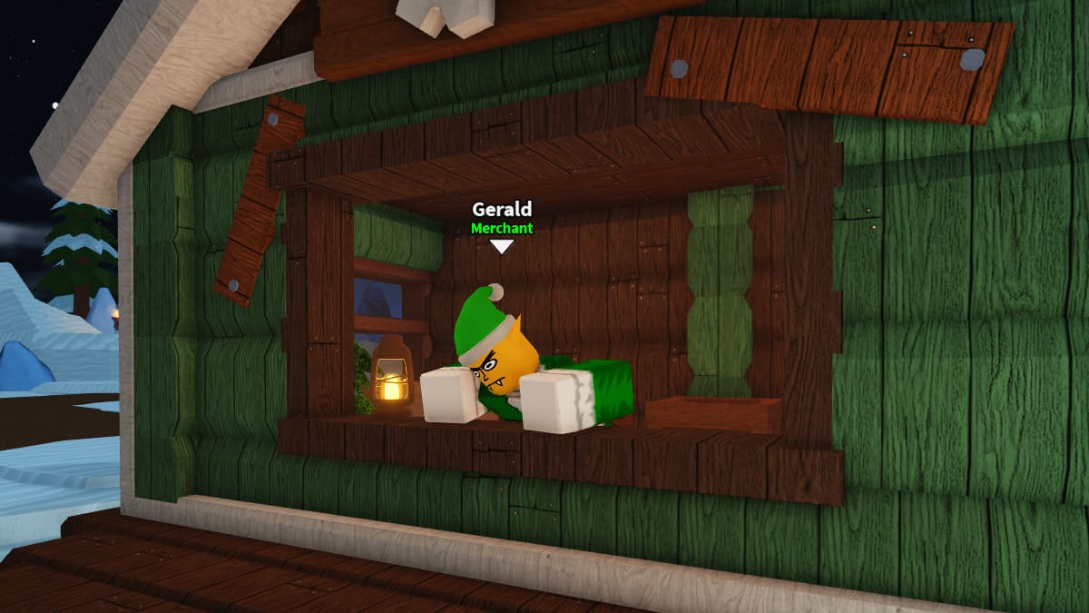 Gerald, PNJ marchand dans Dig It Roblox