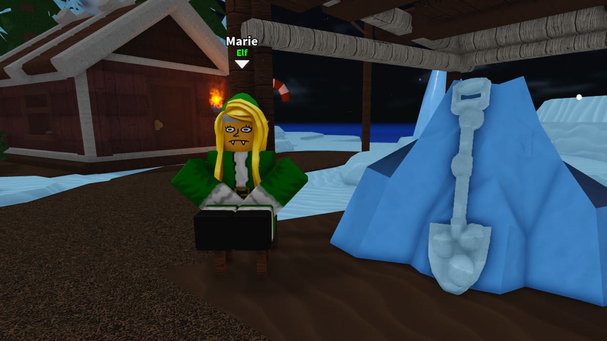 Marie, PNJ elfe dans Dig It Roblox