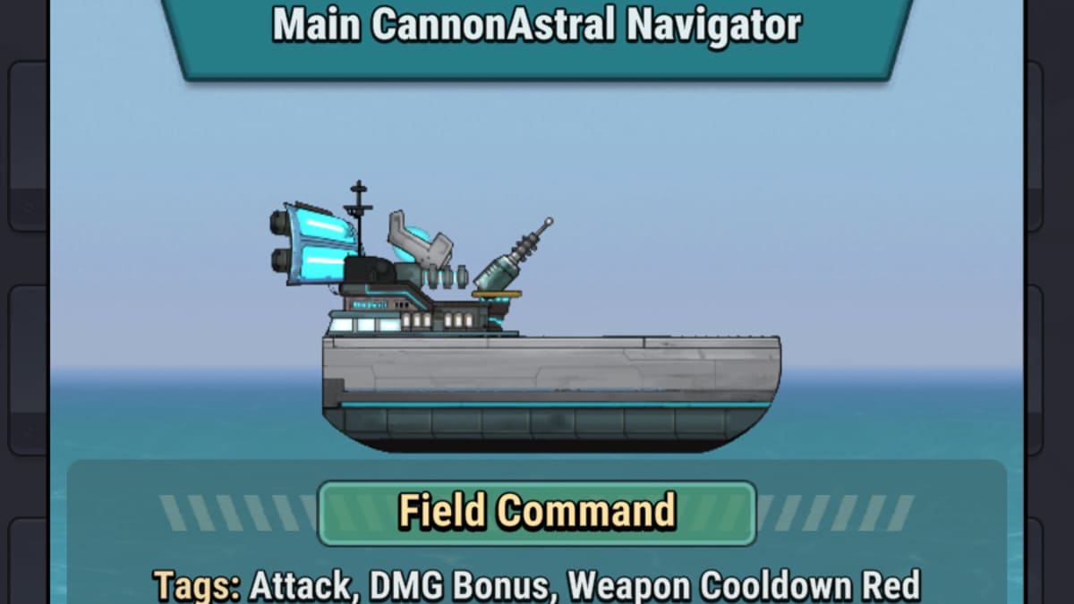 Navire de combat Field Command dans High Seas Hero