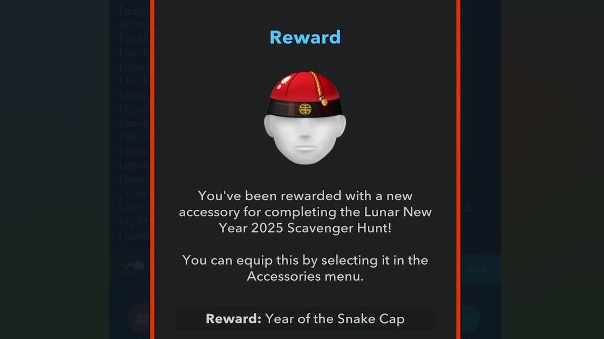 L'année du bonnet de serpent dans BitLife