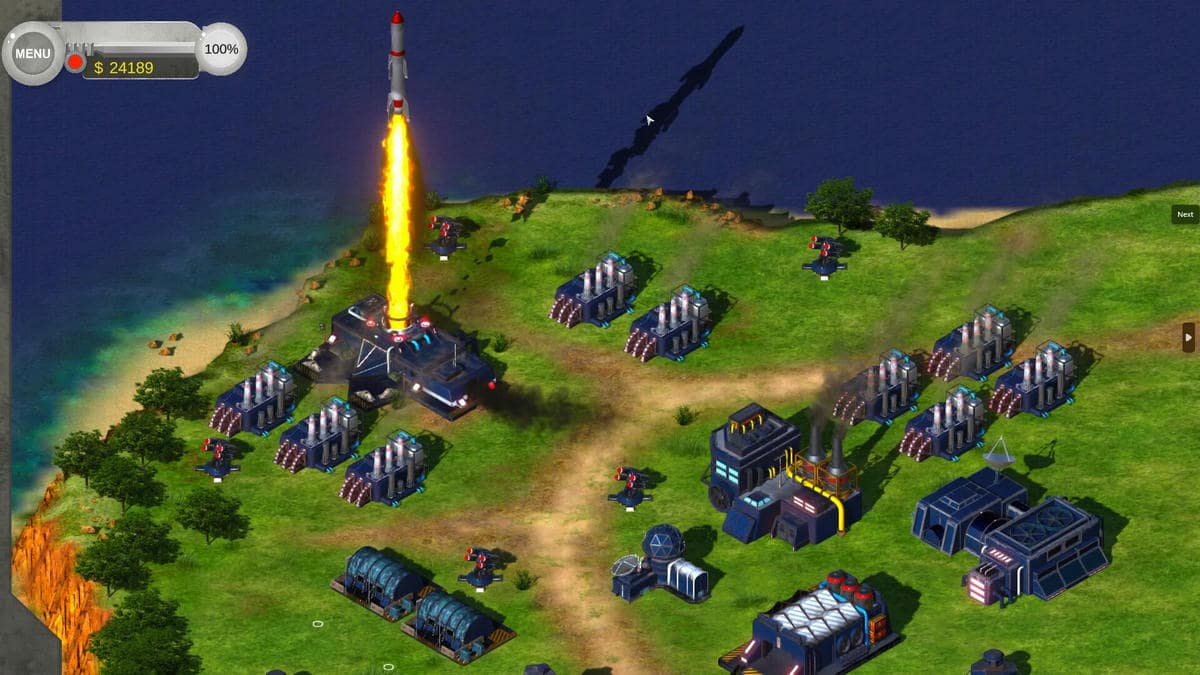 Tirer un missile dans le jeu Tactical Warfare