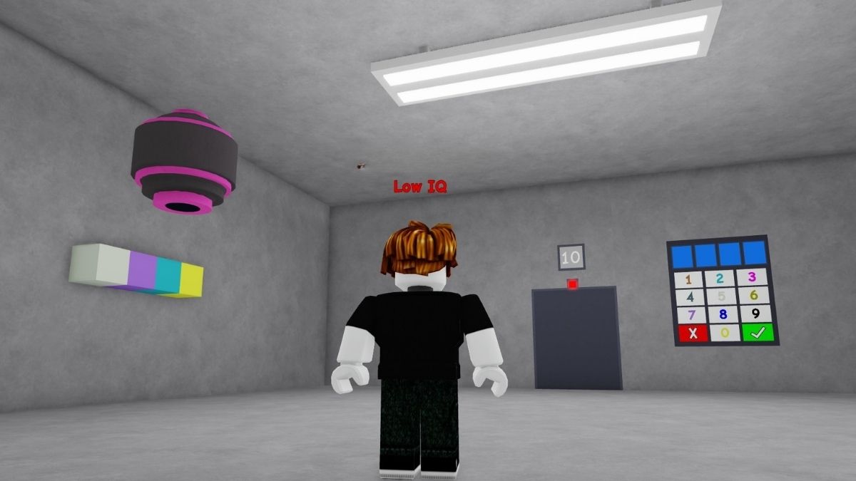 Salle de test de QI 10 à Roblox