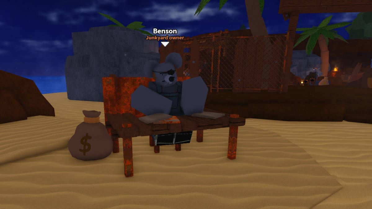 Benson, PNJ propriétaire de Junkyard dans Dig It Roblox