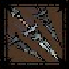 Icône d'arme à lame arcanique dans Sworn.