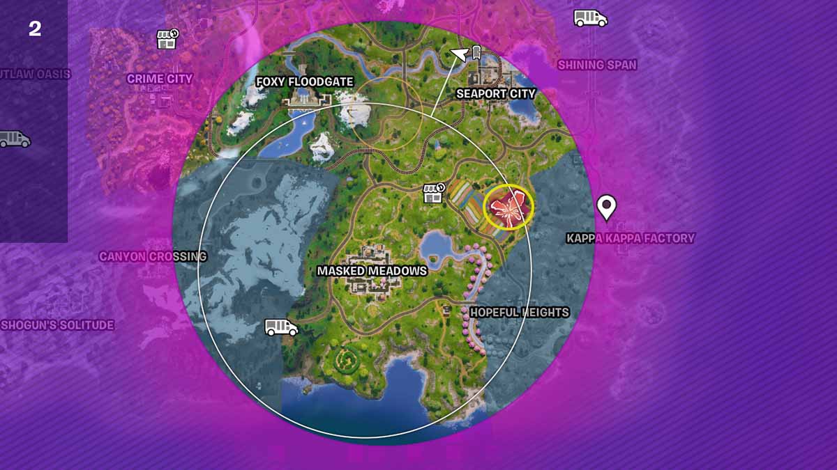 Fortnite Shogun X Emplacement