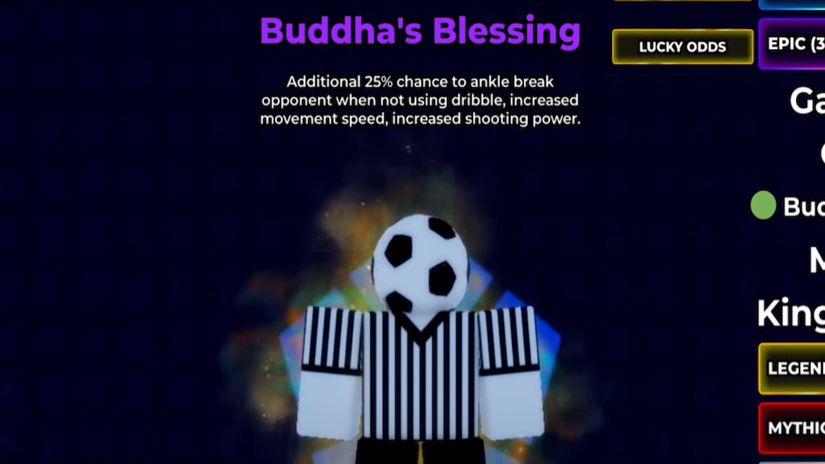 La bénédiction du Bouddha dans Blue Lock Rivals