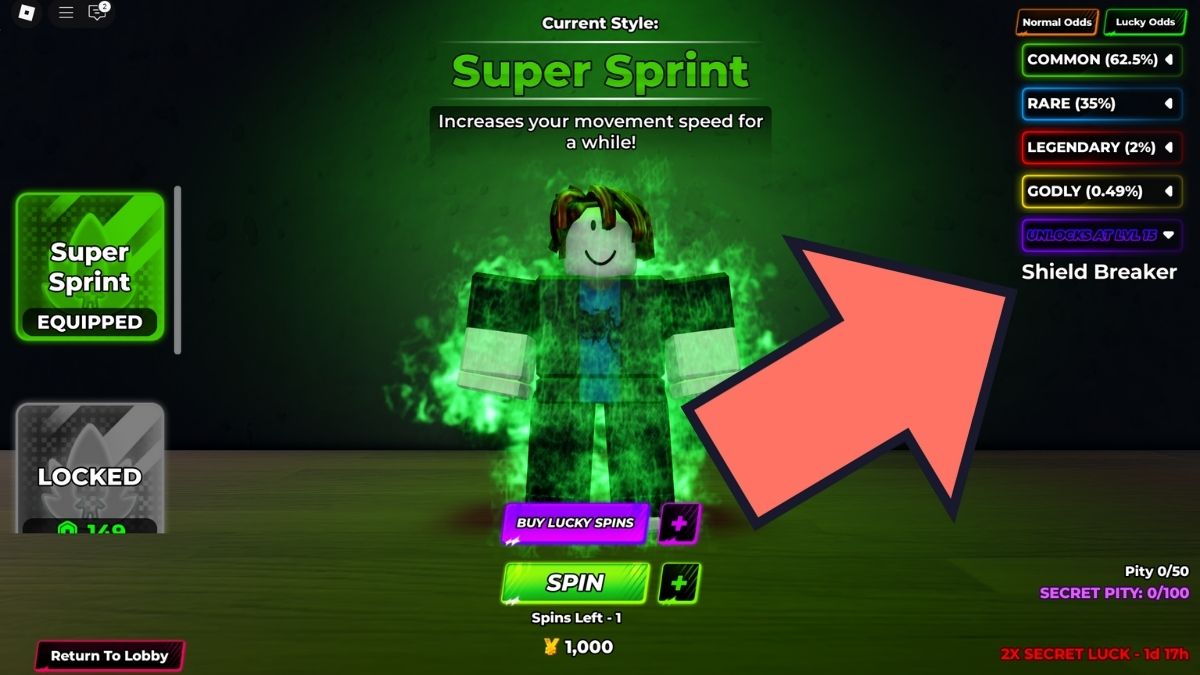 Shield Breaker Capacité secrète dans Volley Ball Legends