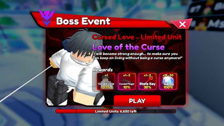 Comment obtenir l'amour maudit dans Anime Rangers X - Événement de boss