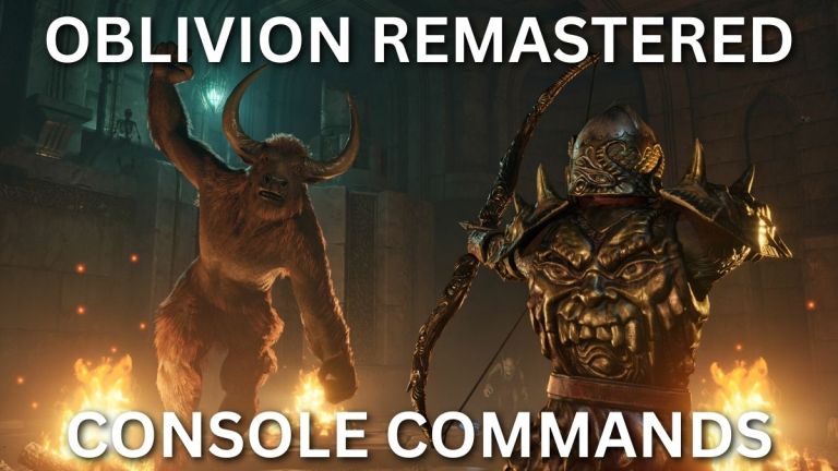 Toutes les commandes de console remasterisée Oblivion et comment les utiliser