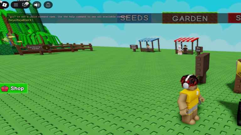 Toutes les commandes de console d'administration dans Grow A Garden - Roblox