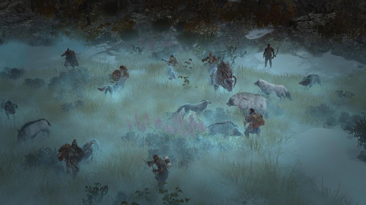Des animaux féroces se battant dans les wartales