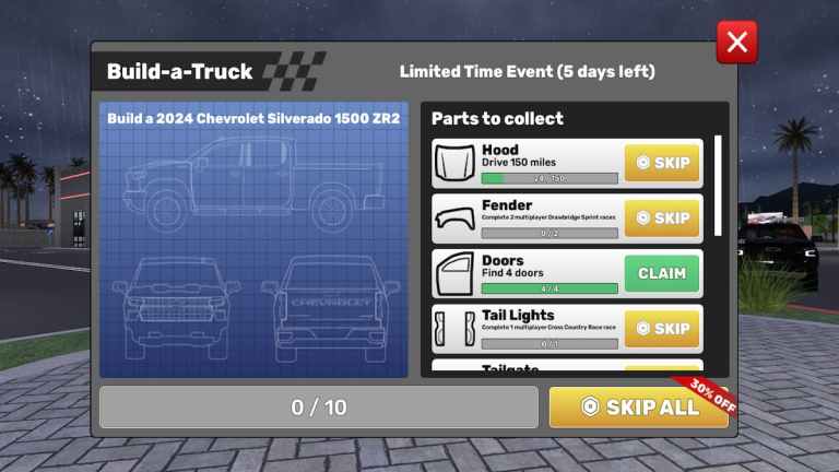Les 10 emplacements de partie de camions dans l'événement Build-A-Truck - Empire de conduite
