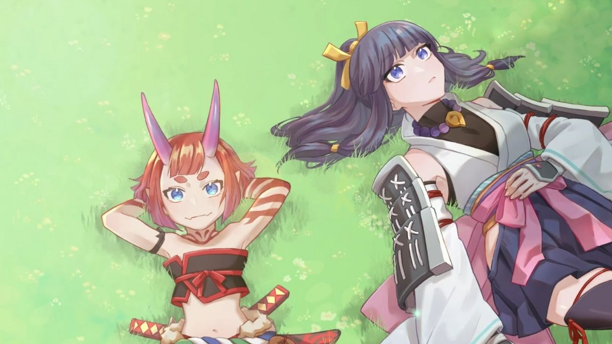 Shigure et Sara allongées dans Yasha Legends of the Demon Blade