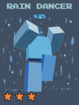 Unité de danseuse de pluie de l'expérience Roblox de la défense de la tour de stud.