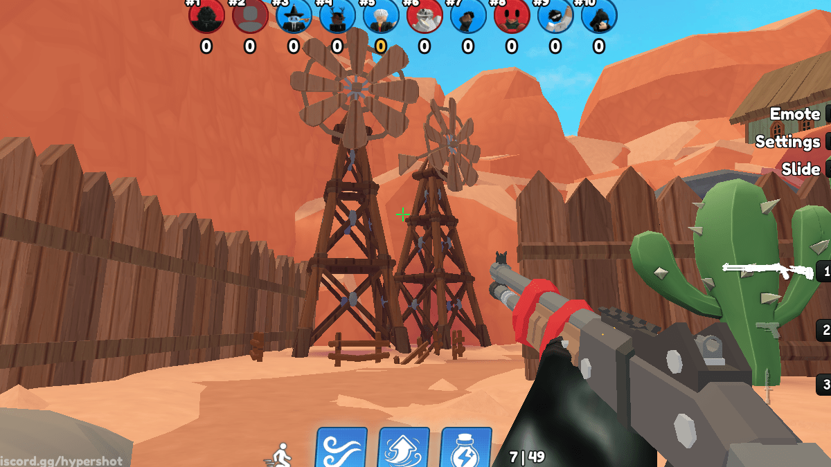 Paramètres de réticulation dans Hypershot