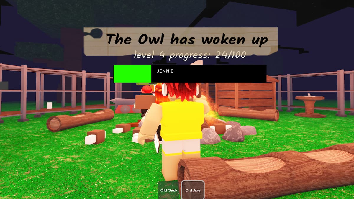 Un message dans le jeu Roblox