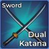 Dual katana épée en mer vox