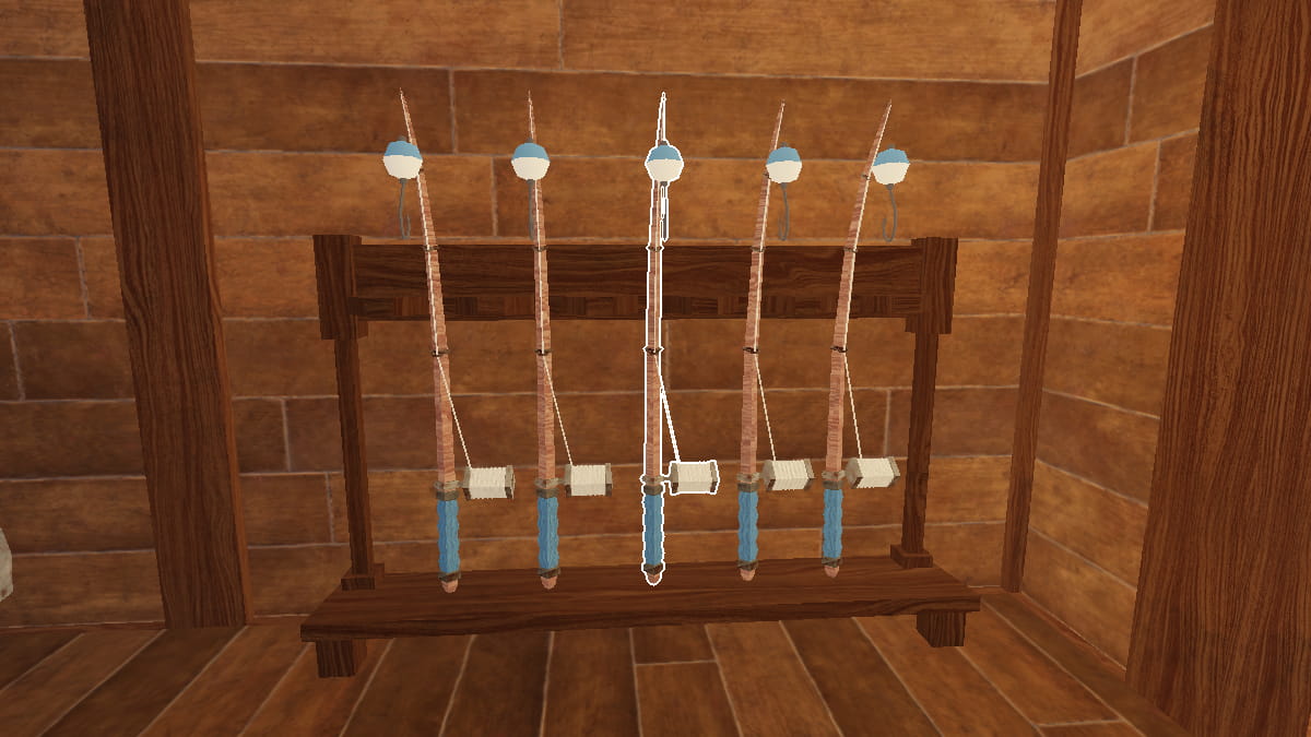 Canne à pêche en 99 nuits dans la forêt