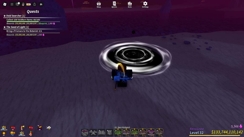 Guide complet de la prospection de Roblox Void