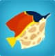 Poisson plat dans les fruits de Blox