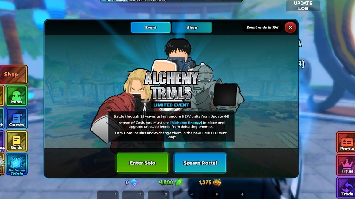 Les essais d'alchimie dans le dernier stand de l'anime