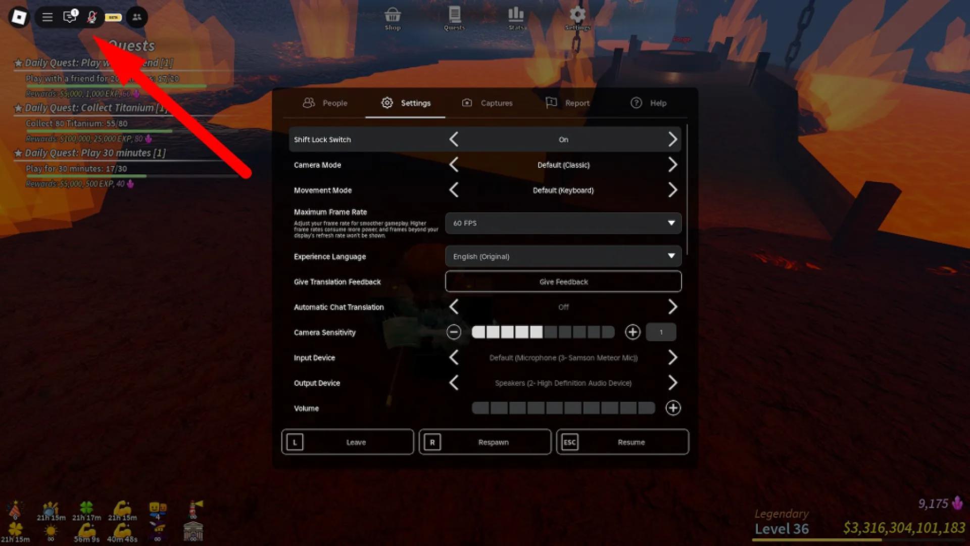 Comment réparer l'interface utilisateur manquante et ne peut pas voir le chat, le chat vocal et les icônes de paramètres dans Roblox