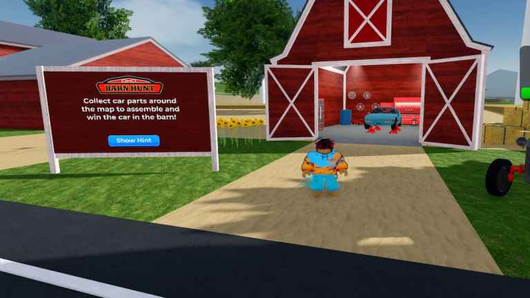 Tous les 16 emplacements de pièce de voiture pour l'événement de chasse de grange - légendes du véhicule