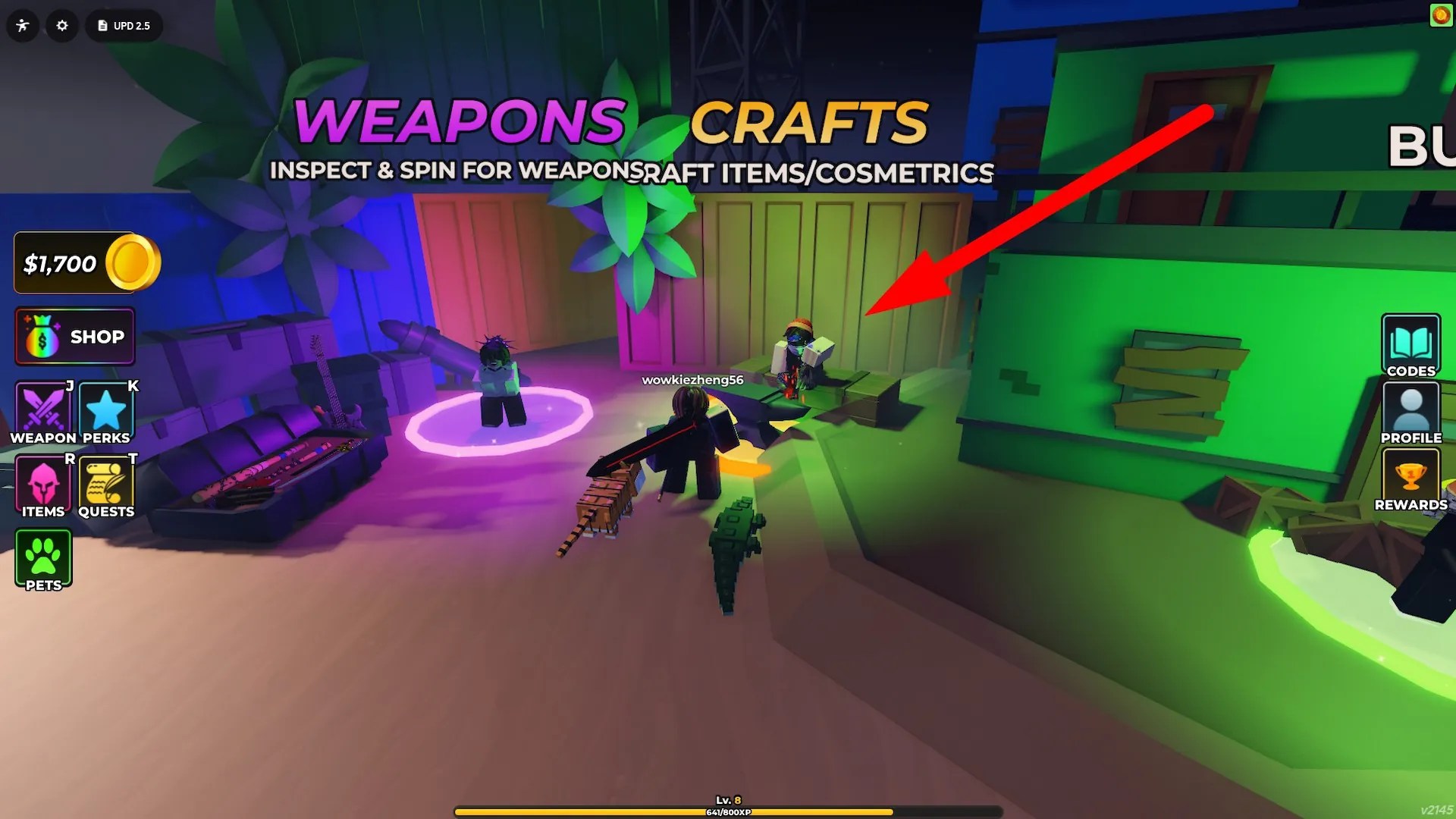 Comment fabriquer des articles dans l'expérience de Hunty Zombie Roblox