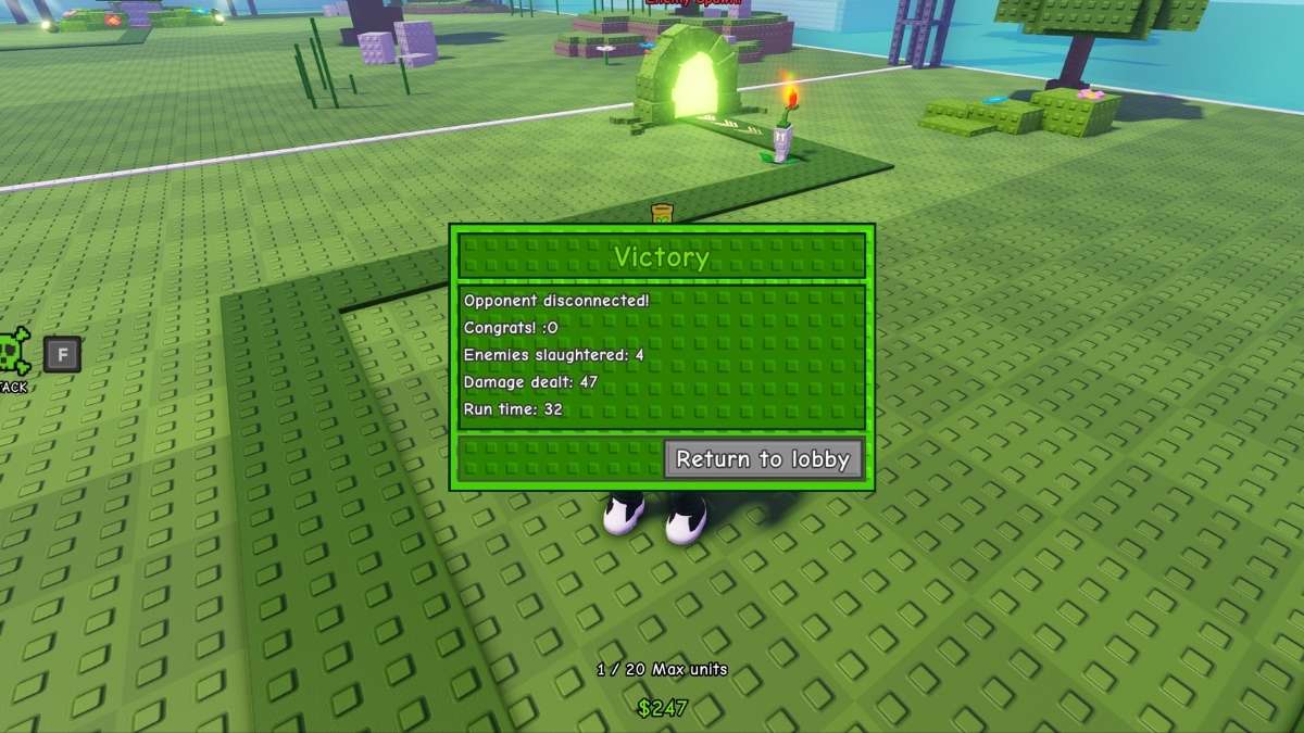 Victoire en mode PVP