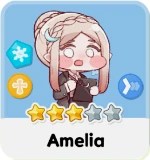 Personnage d'Amelia de Trickcal Chibi Go