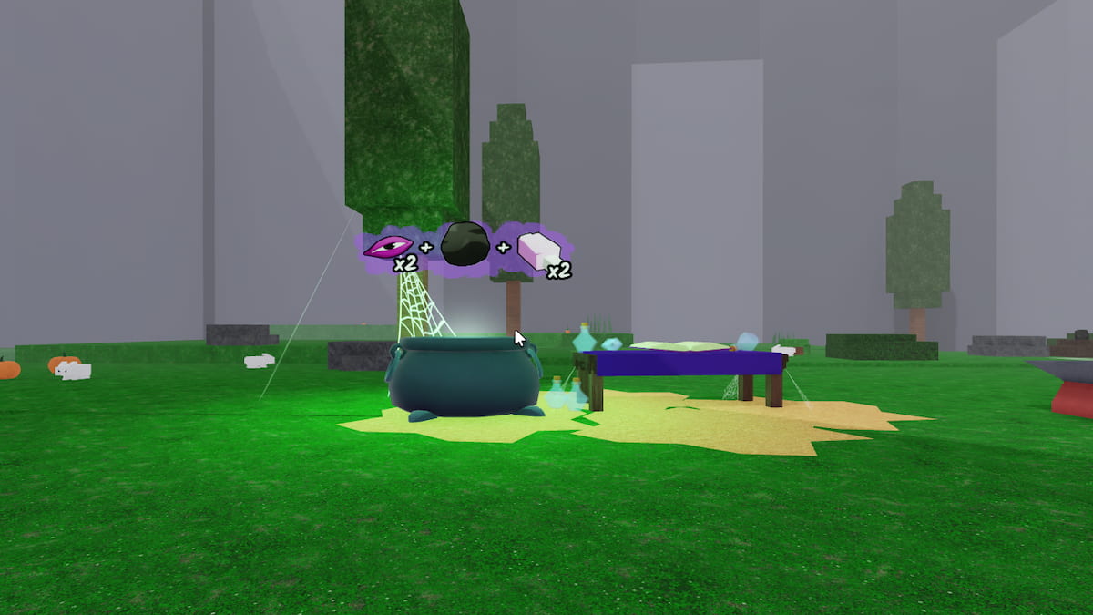 Le chaudron de fabrication de potions de sorcière