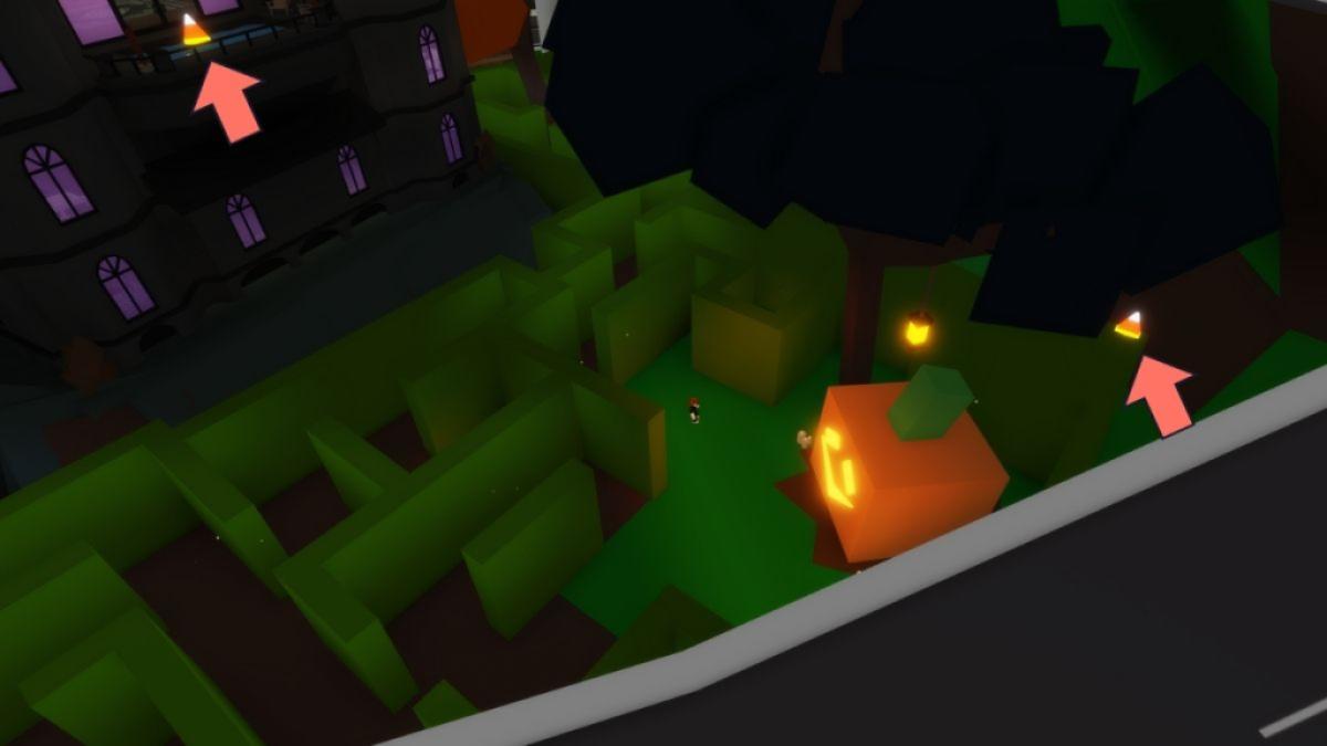 Emplacements des bonbons au maïs