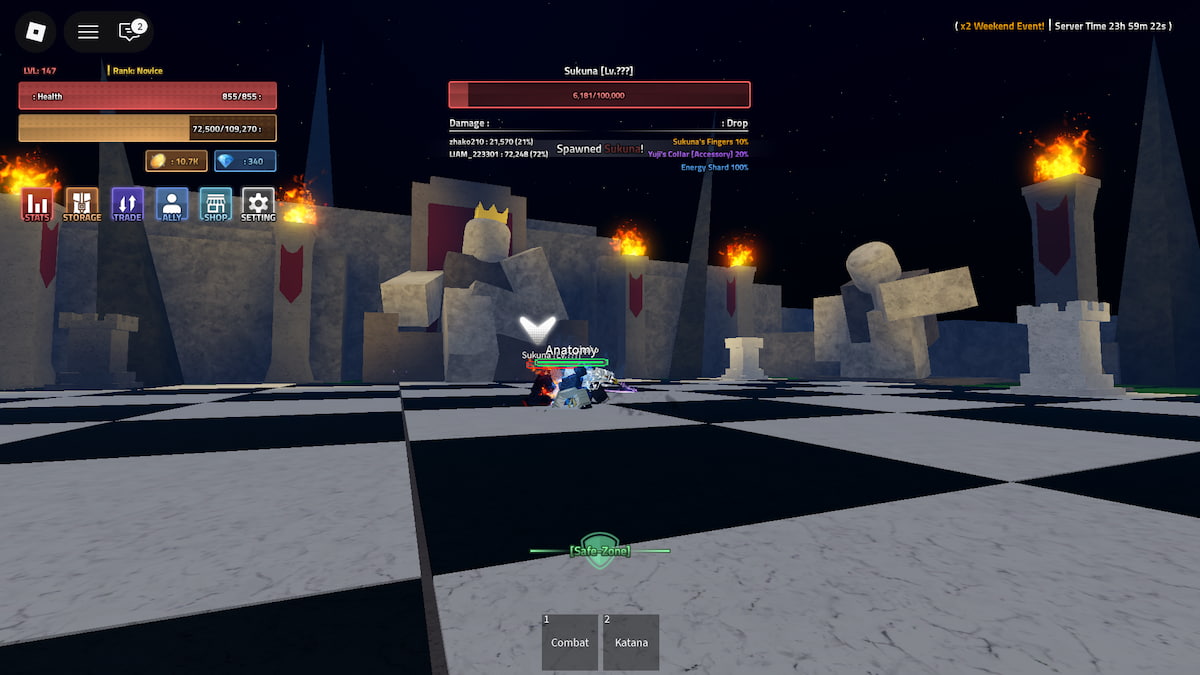 Emplacements des boss des pièces voyou