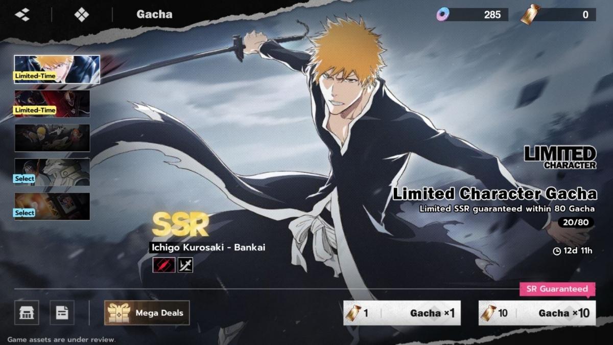La première bannière limitée dans Bleach Soul Resonance