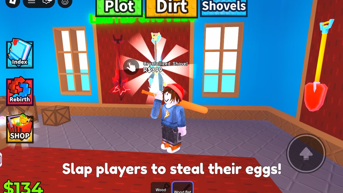 Le magasin de pelles dans Dig and Hatch a Brainrot