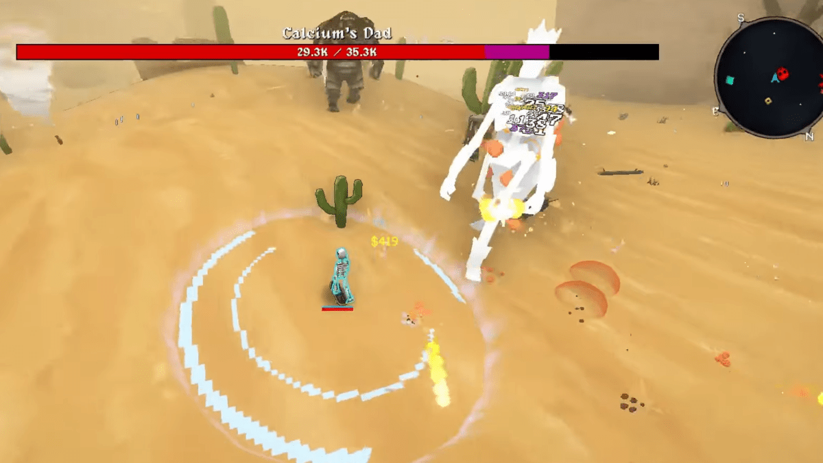 Le père de Calcium à Megabonk