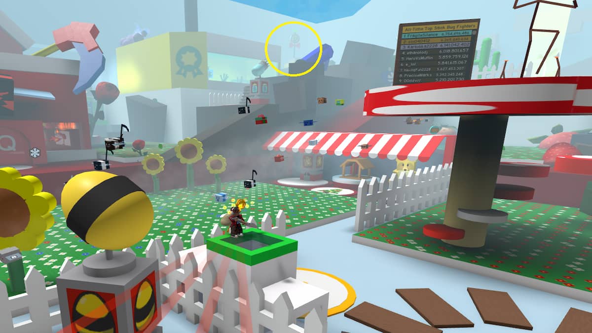 Un autocollant dans Bee Swarm Simulator