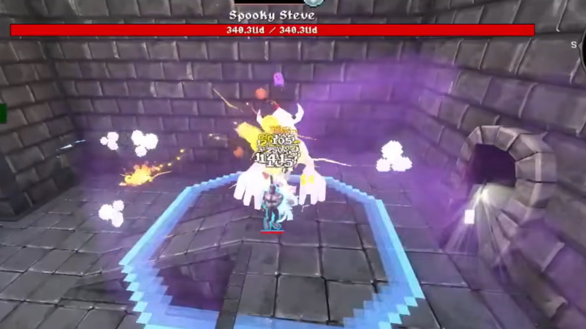 Battez Spooky Steve dans Megabonk