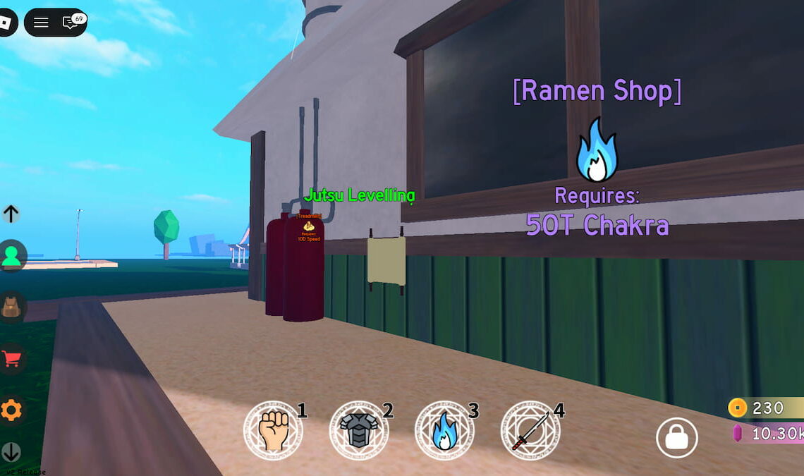 Jutsu Leveling Gacha Locations in Anime Fighting Simulator X