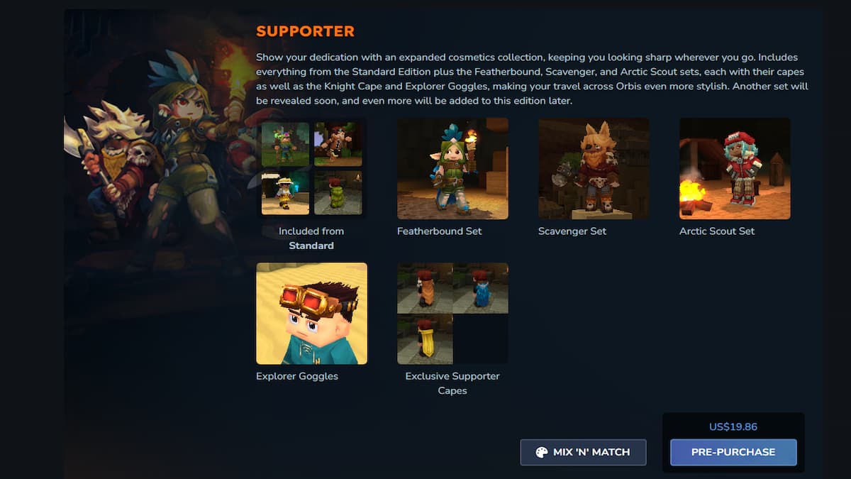 L'édition Supporter Hytale