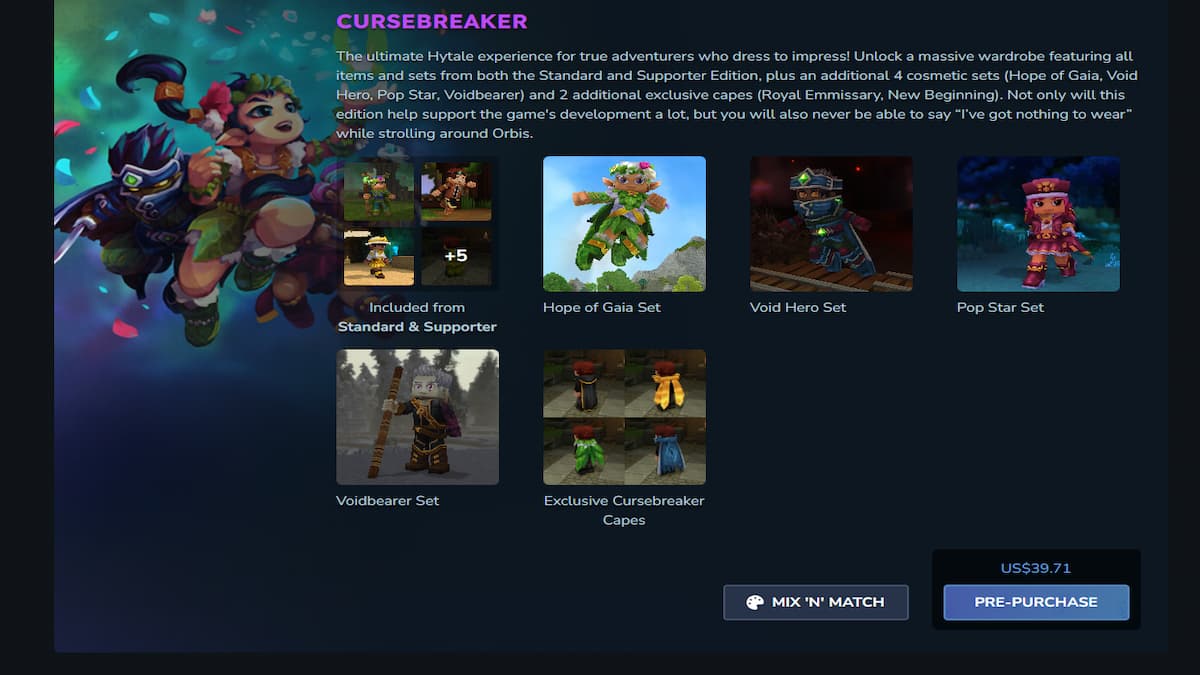 L'édition Hytale de Cursebreaker