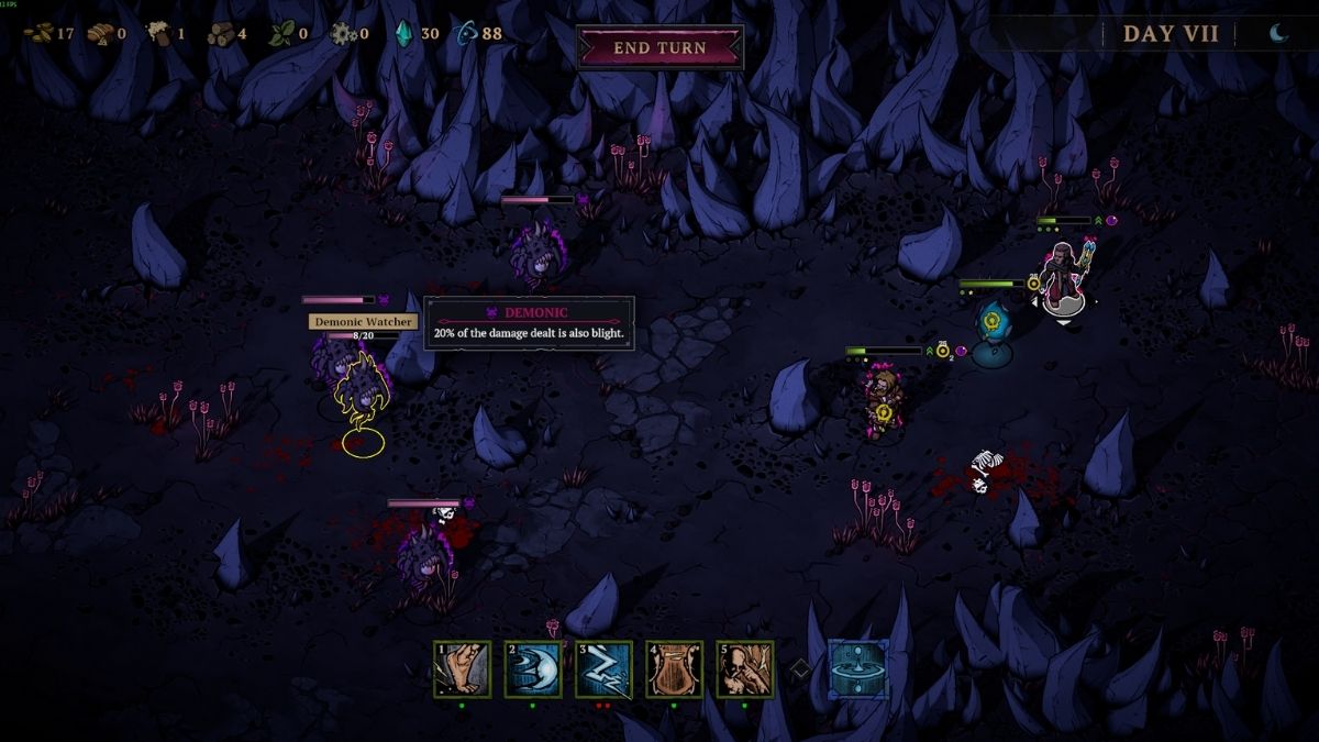 Combat au tour par tour de Blightstone