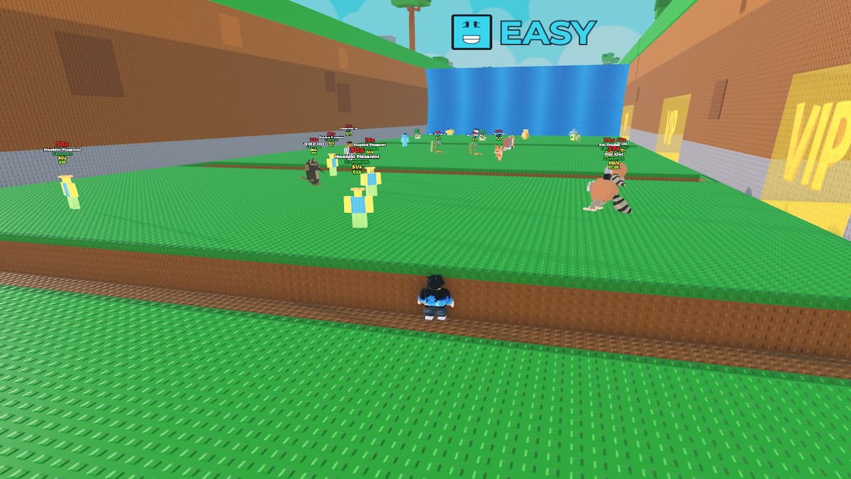 Un joueur caché dans un trou