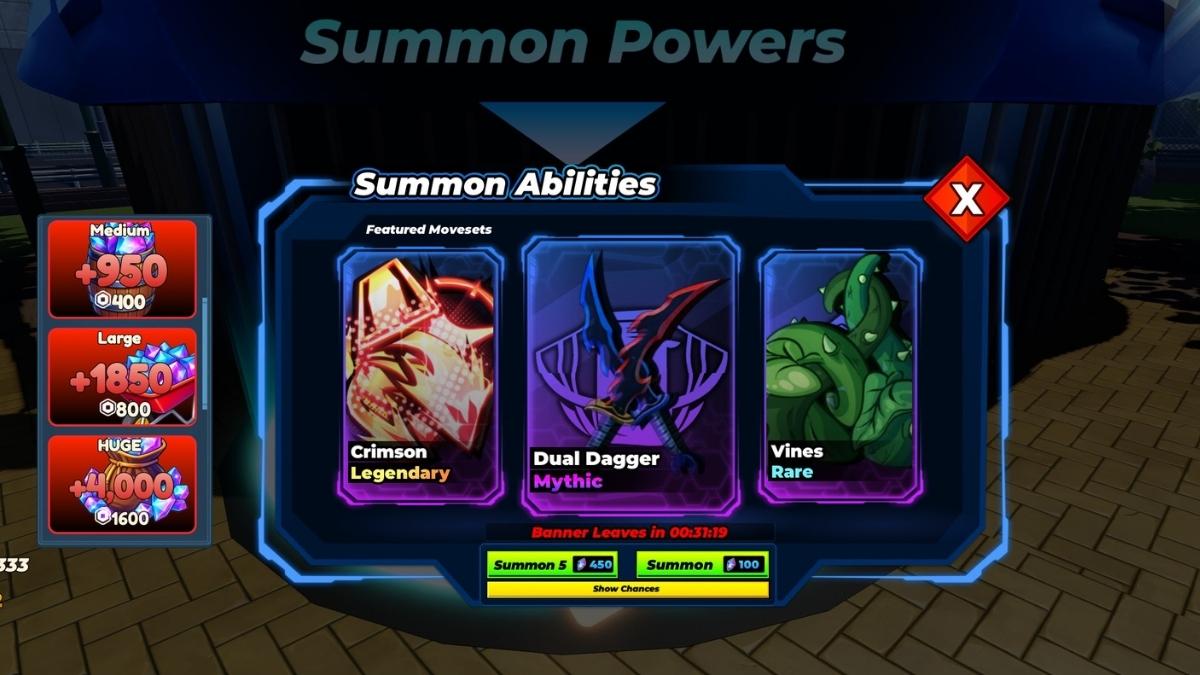 Capacités invoquées dans Solo Hunters