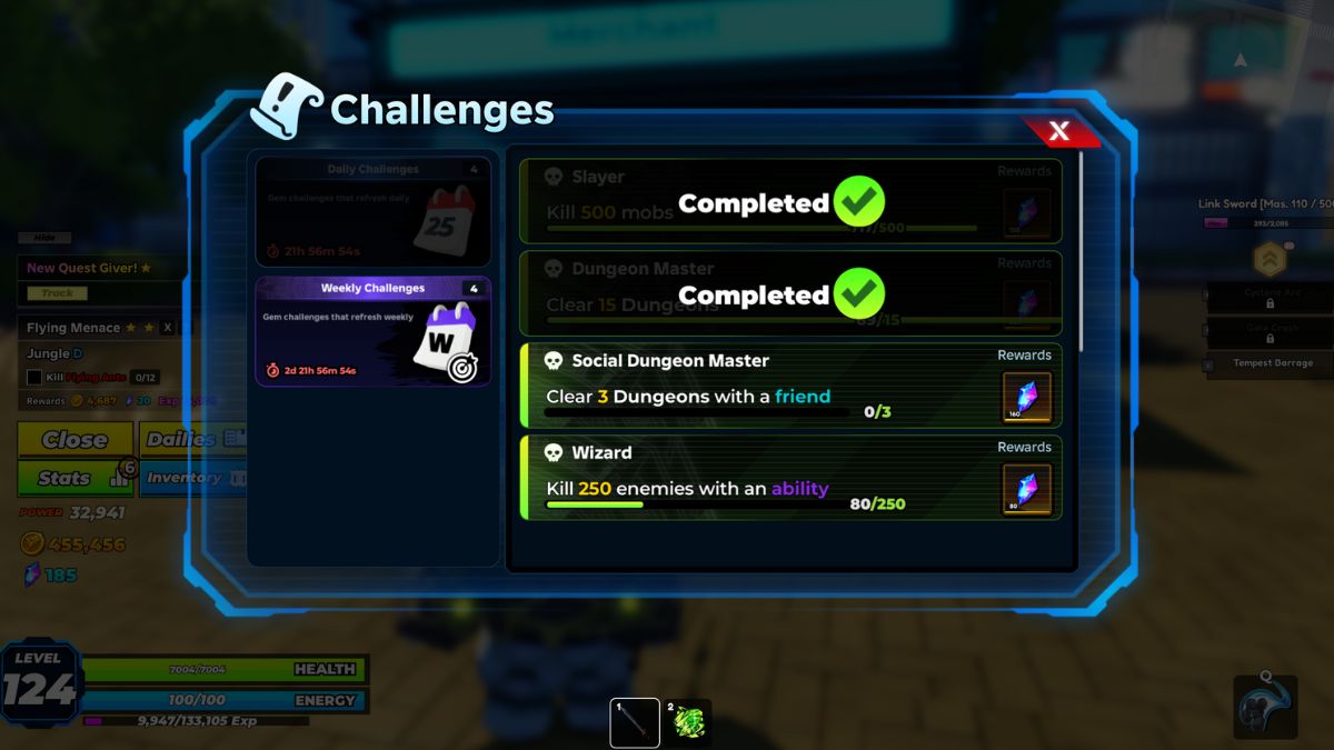 Quotidiens dans Solo Hunters