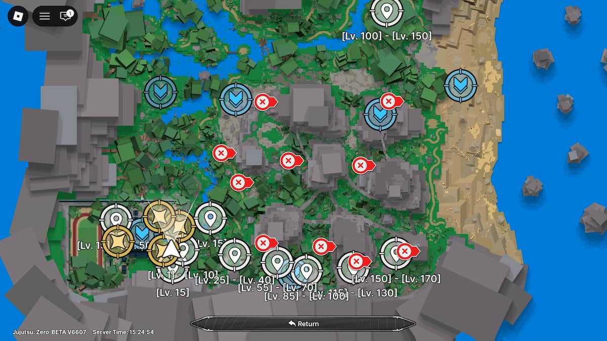 Portes bleues dans Jujutsu Zero