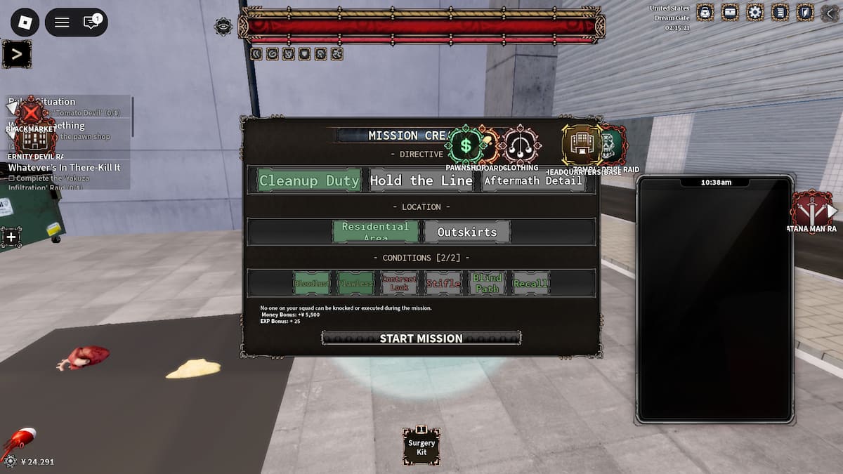 Mission de nettoyage dans Devil Hunter